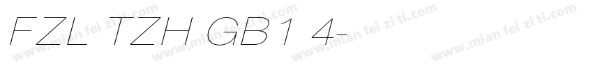 FZL TZH GB1 4字体转换